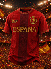 Men's Gift For Football Fans Print Casual Short Sleeve O-Neck T-Shirt