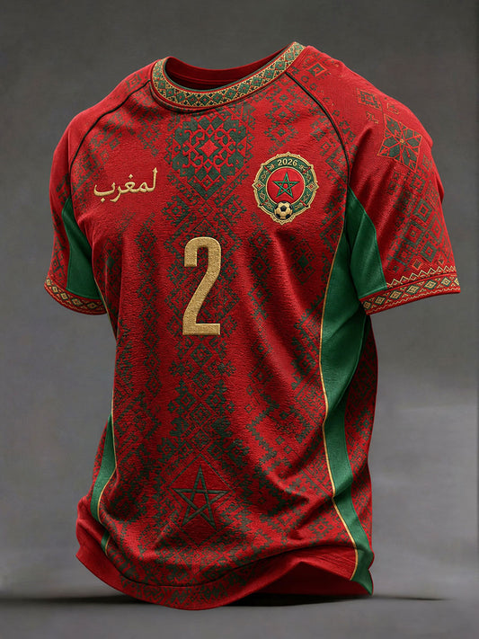 Men's 2026 Morocco Football T-Shirts