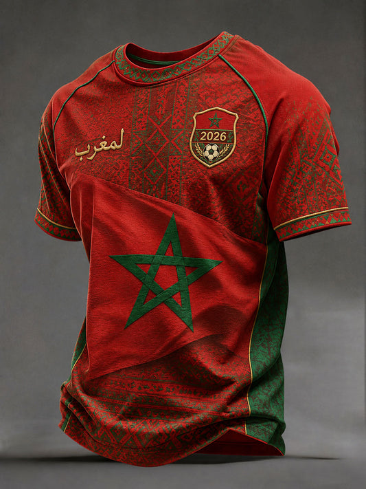 Men's 2026 Morocco Football T-Shirts