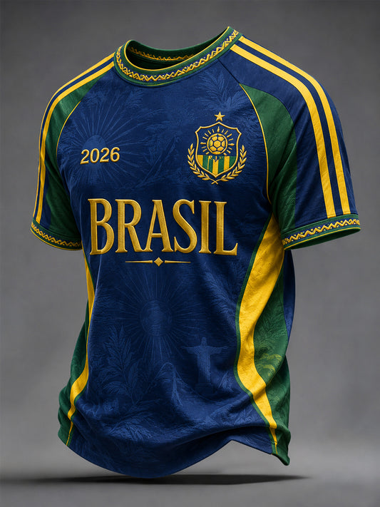 Men's Gift For Soccer Fans Print Casual Tee