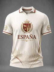 Men's Spanish Football Printed T-shirt