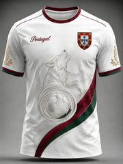 Men's Portuguese Football Printed T-shirt