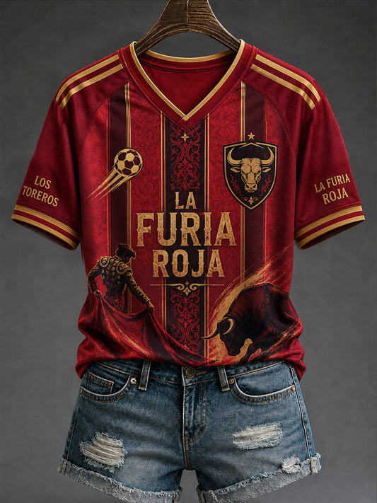Women's Spain Football T-shirt
