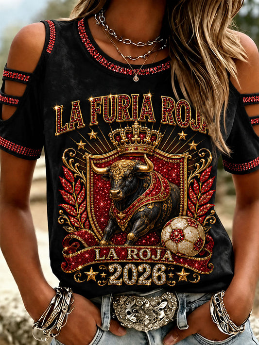 Women's Spain Football T-shirt