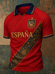Men's Gift For Soccer Fans Print Casual Polo