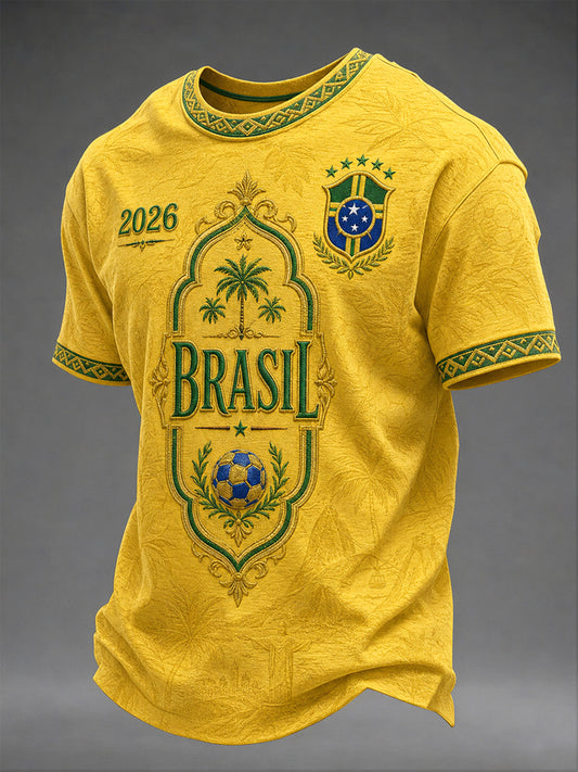 Men's Gift For Soccer Fans Print Casual Tee