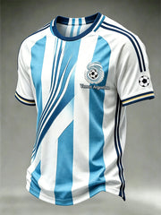 Men's popular football team cheering casual short sleeve t-shirt