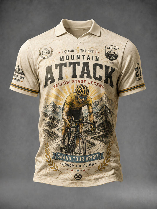 Men's Mountain Attack V-neck T-shirt
