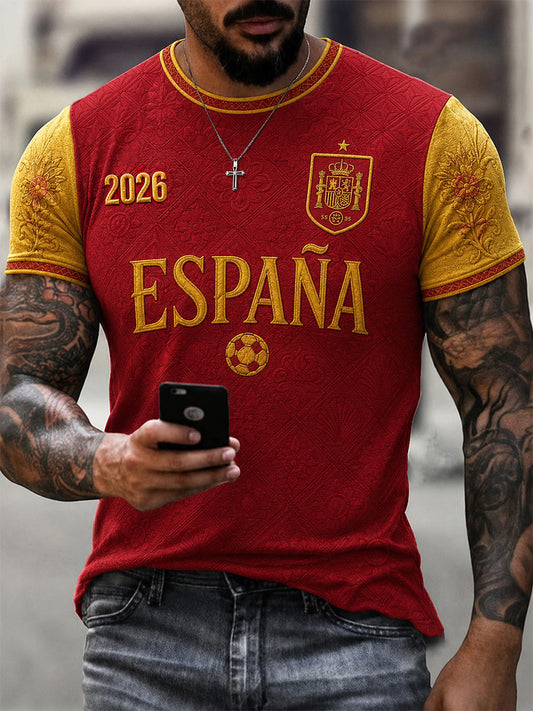 Men's Gift For Football Fans Print Casual Tee