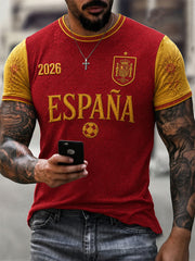 Men's Gift For Football Fans Print Casual Tee