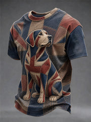 Herren-T-Shirt im britischen Stil mit Aufdruck