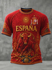 Men's Gift For Football Fans Print Casual Tee