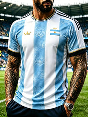 Men's Argentina Football Short Sleeves T-shirt