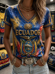 Damen-Kurzarm-T-Shirt