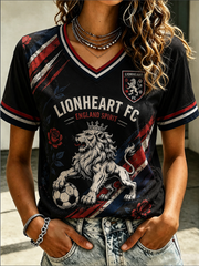 Women's UK Football Lover England Printed short-sleeved T-shirt
