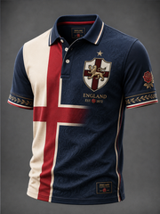 Men's UK Football Lover England Printed polo shirt