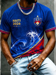 Men's 2026 Haiti Football Casual T-shirt