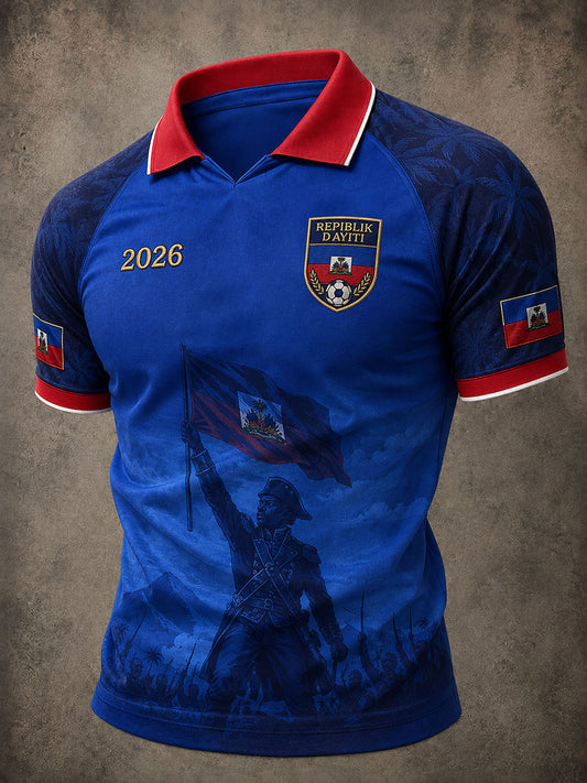 Men's 2026 Haiti Soccer Tops