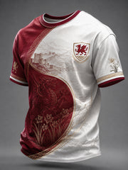 Men's Welsh Dragon Printed T-shirt
