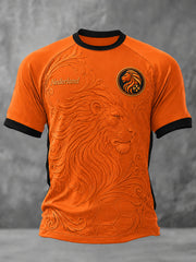 Men's Gift For Football Fans Print Casual Tee