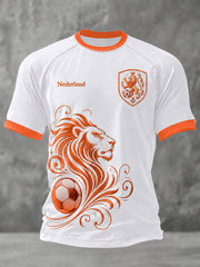 Men's Gift For Football Fans Print Casual Tee