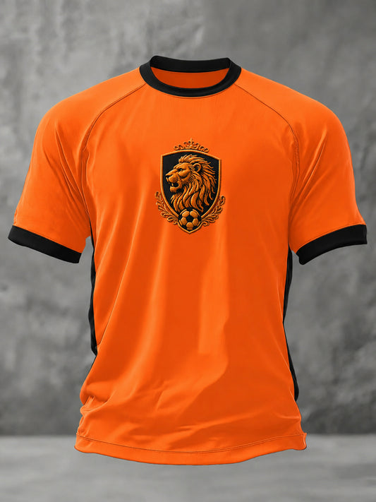 Men's Gift For Football Fans Print Casual Tee
