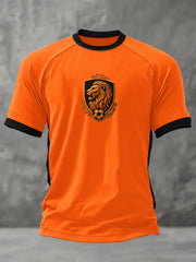 Men's Gift For Football Fans Print Casual Tee