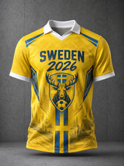 Men's Sweden Inspired Football Shirt