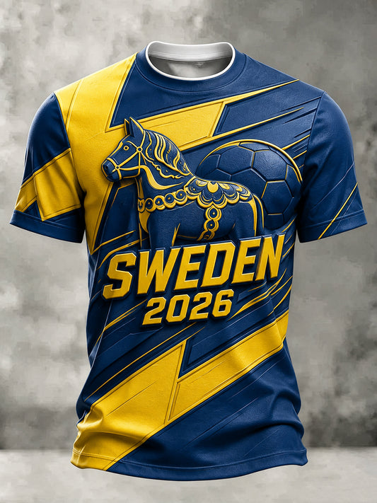 Men's Sweden Inspired Football Shirt