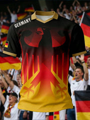 Men's Germany Football Fan 2026 Print Casual T-shirt