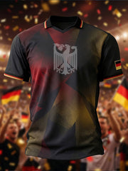Men's Germany Football Fan 2026 Print Casual T-shirt