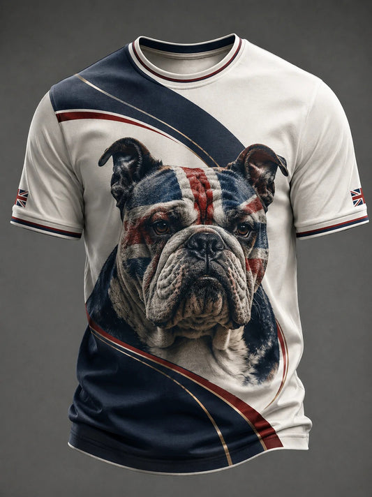 Herren-T-Shirt mit Britischer Bulldogge