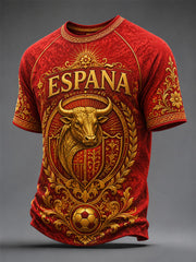 Men's Gift For Football Fans Print Casual Tee