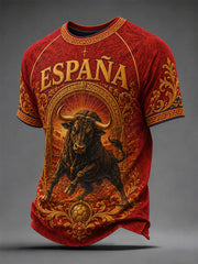 Men's Gift For Football Fans Print Casual Tee