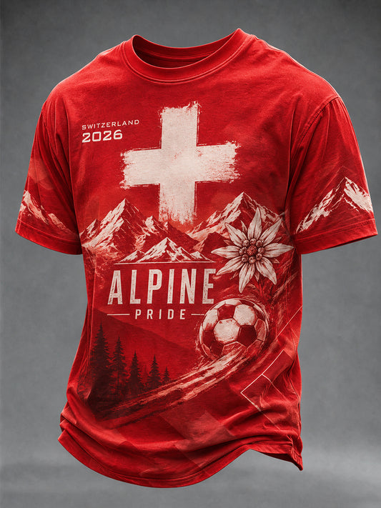 Men's Switzerland Team Fan Print T-Shirt