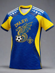 Men's Bosnia ZMAJEVI Football Lover Art Printed T-shirt