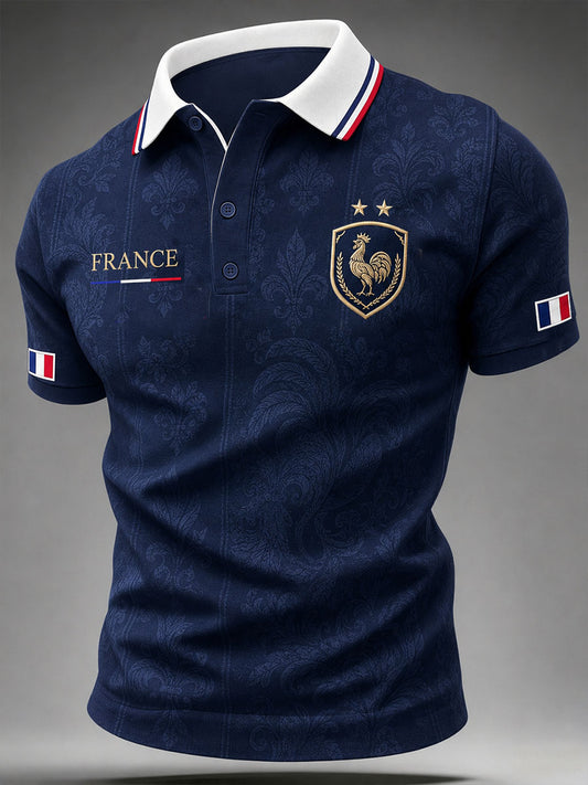 Herren Frankreich Fußballtrikot