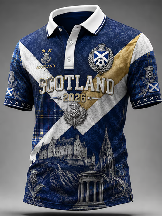 Men's Scotland Printed polo shirt