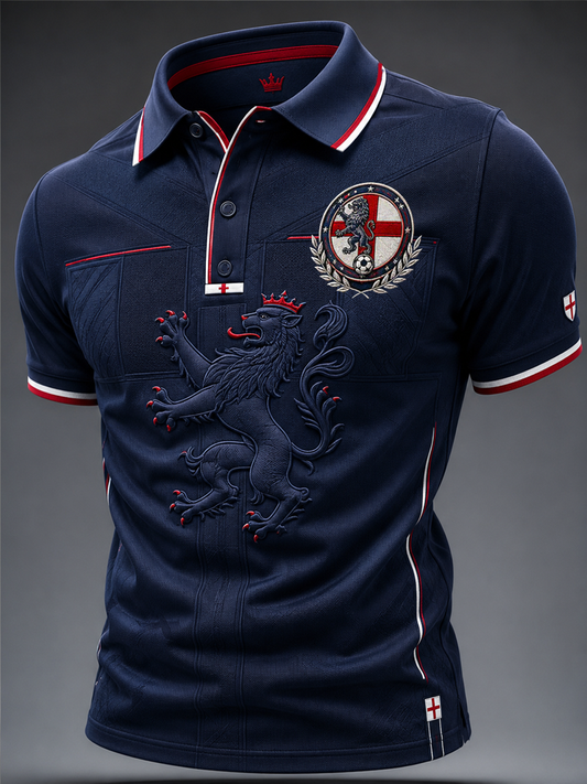 Men's UK Football Lover England Printed polo shirt