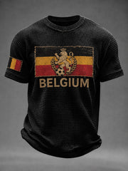 Men's Belgium Football Waffle Short Sleeve