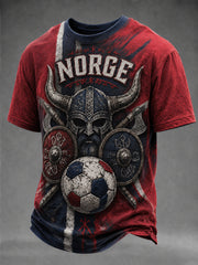 Men's Norway Football Fan Design T-shirt