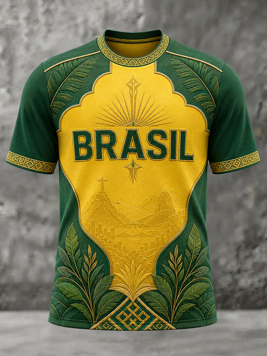 Men's Gift For Football Fans Print Casual Tee