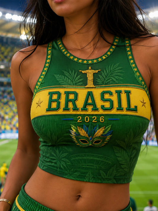 Women's Gift For Football Fans Print Casual Vest