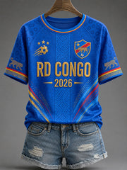 Women's 2026 Democratic Republic of Congo Football T-Shirts