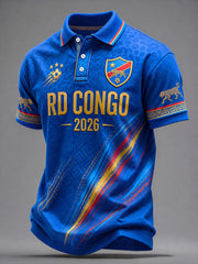 Men's 2026 Democratic Republic of Congo Football polo shirt