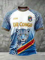 Men's DRC Football Print Casual T-shirt