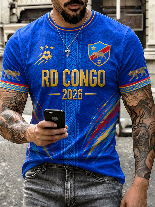 Men's 2026 Democratic Republic of Congo Football T-Shirts