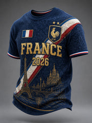 Men's France Football Waffle Short Sleeve