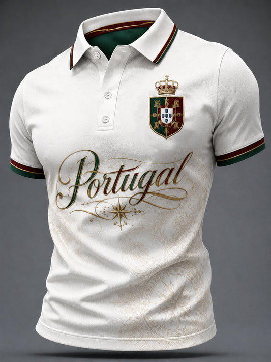 Lässiges Oberteil für Herren mit portugiesischem Fußballprint