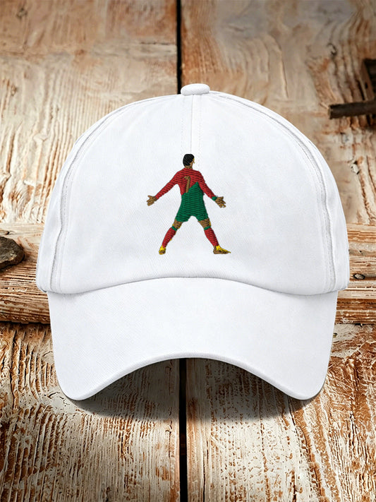 Baseballspieler-Print, lässige Unisex-Kappe
